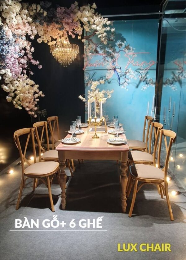 Cho thuê bàn ghế đám cưới mẫu mới, chuyên nghiệp, giá rẻ tại Bắc Giang
