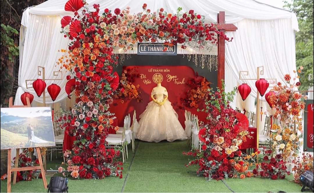 Dịch vụ trang trí gia tiên ngày cưới đẹp nhất Bắc Giang